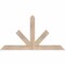 Ekena Millwork Saratoga Smooth Timber Gable Bracket, Douglas Fir, 48"W x 26"H x 1 1/2"D x 3 1/2"F, 13/12 Pitch GBW048X26X0204SAR00SDF - alternate 1